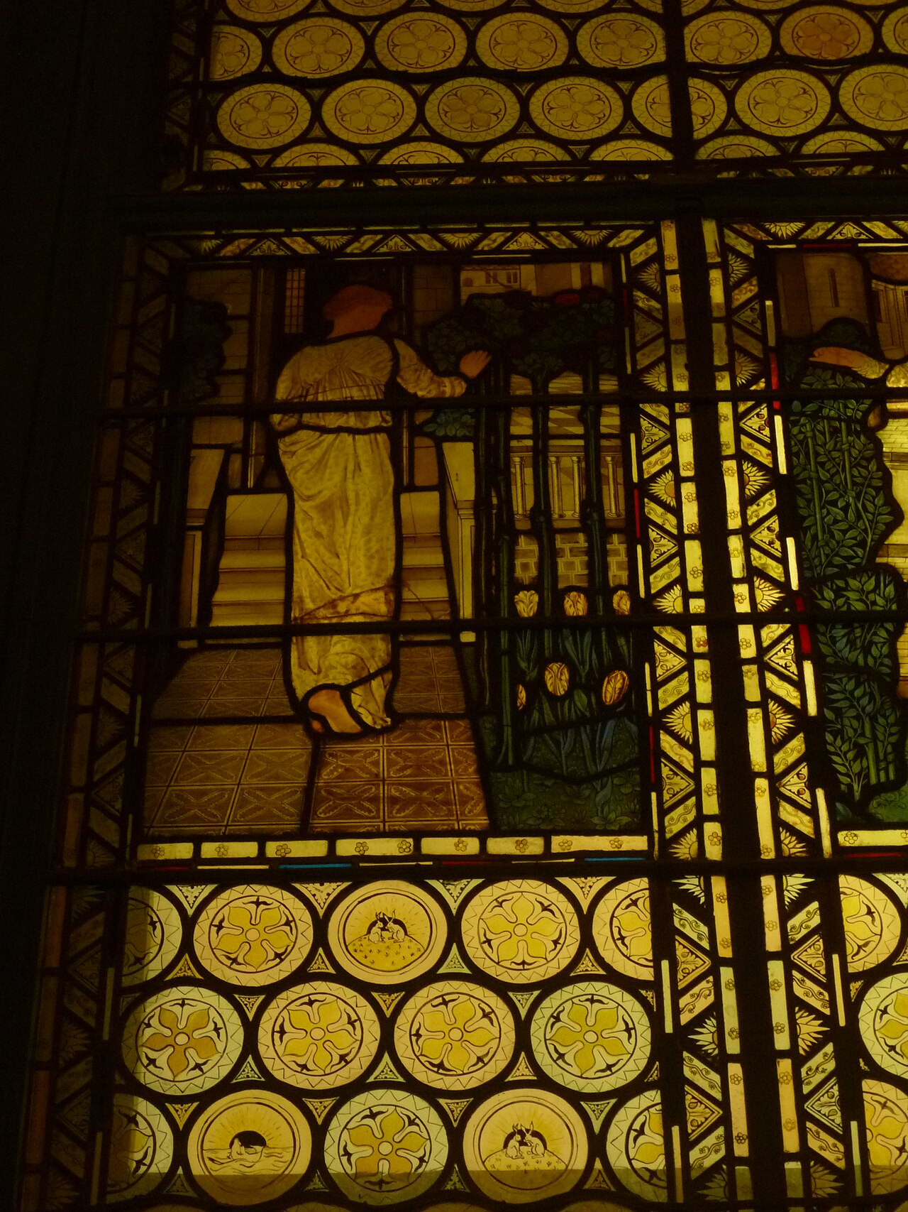 V&A・Morris Room。同じ館の別室。模様と席の配置を比較。